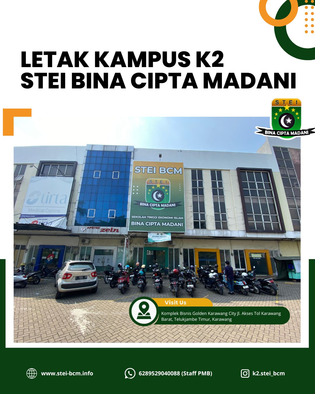 Letak Kampus K2 STEI Bina Cipta Madani