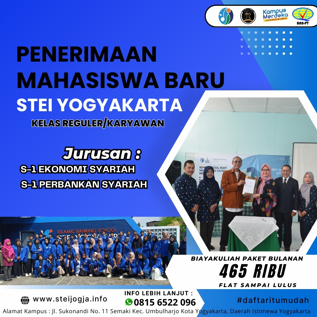 Info Pendaftaran Mahasiswa Baru STEI JOGJA