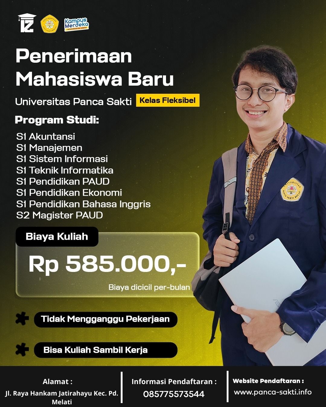 Kuliah sambil bekerja di kampus UPS Bekasi