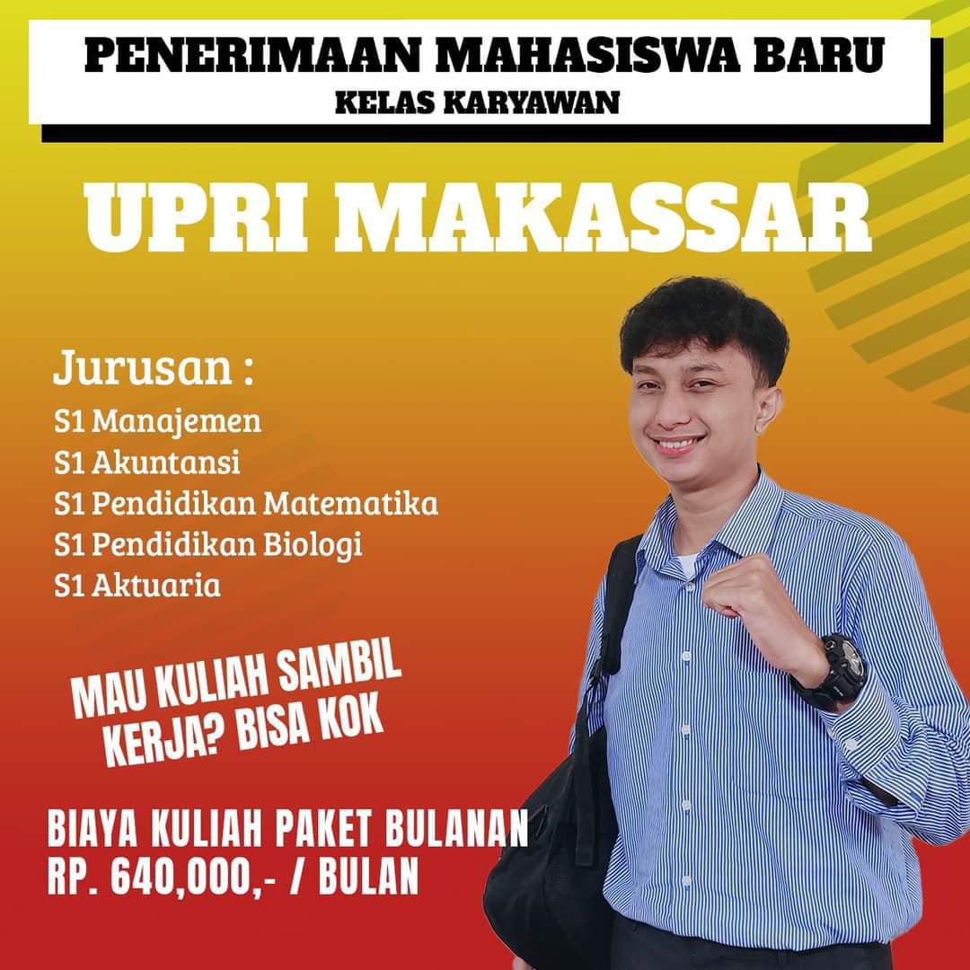 Biaya Kelas Karyawan Kampus UPRI Makassar