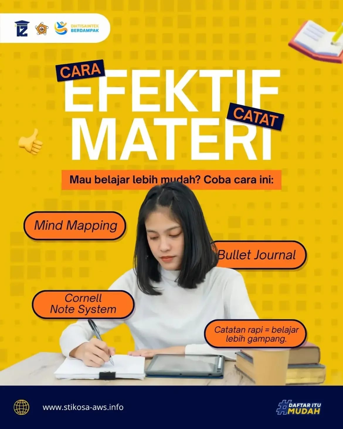 Cara Efektif Catat Materi SEKOLAH TINGGI ILMU KOMUNIKASI ALMAMATER WARTAWAN SURABAYA