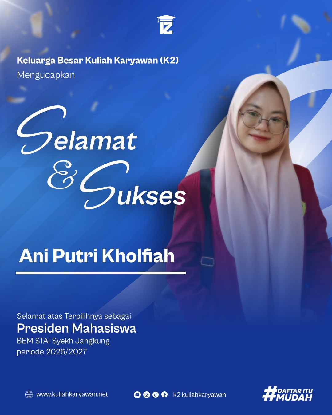 Selamat Terpilihnya Presiden BEM STAI Syekh Jangkung Pati 