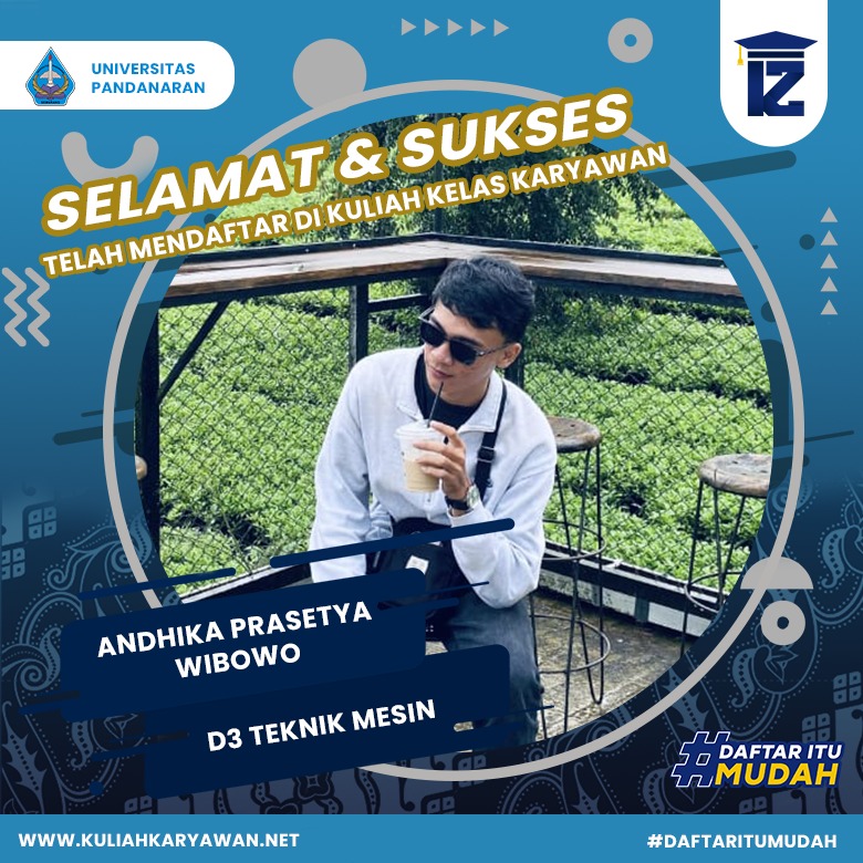 Selamat dan Sukses Telah mendaftar di kampus Universitas Pandanaran