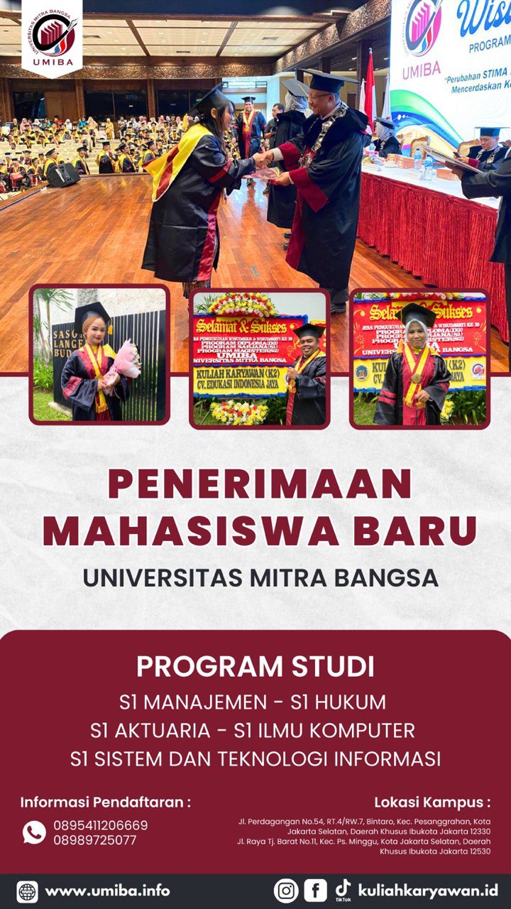 Ayo Bergabung dengan Universitas Mitra Bangsa 