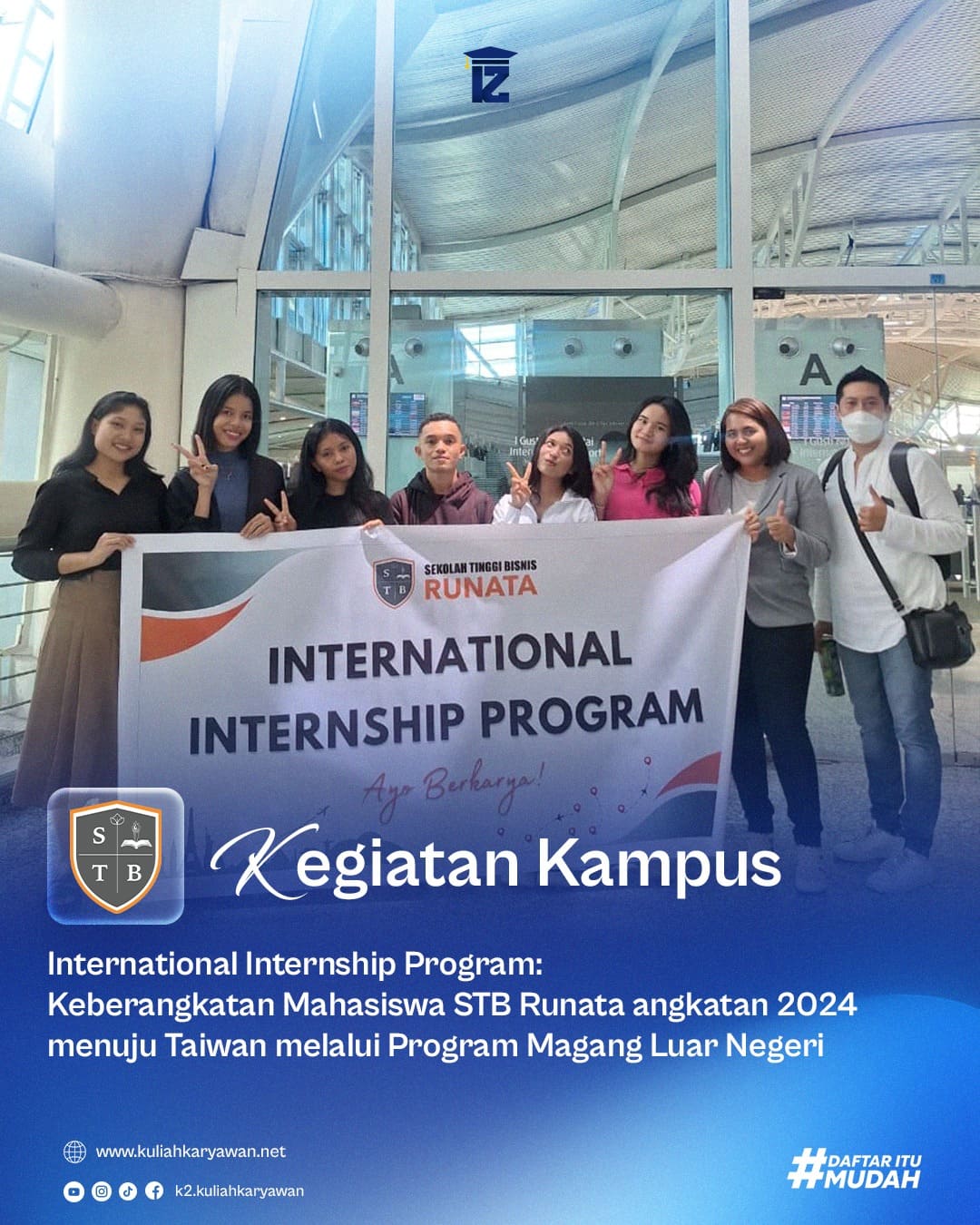 International Internship Program STB Runata ke Taiwan