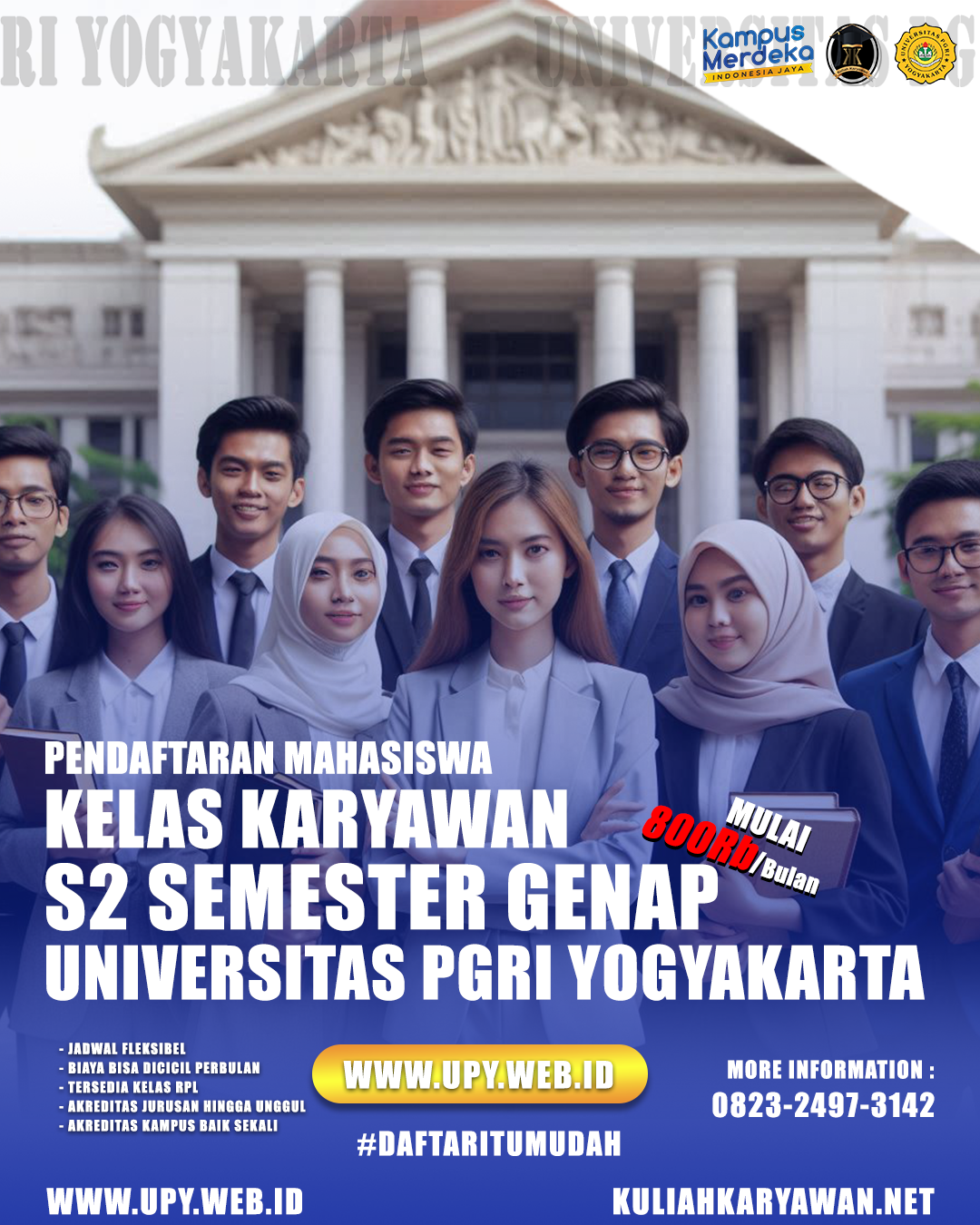 INGIN KULIAH S2 KELAS KARYAWAN, UPY AJAAA