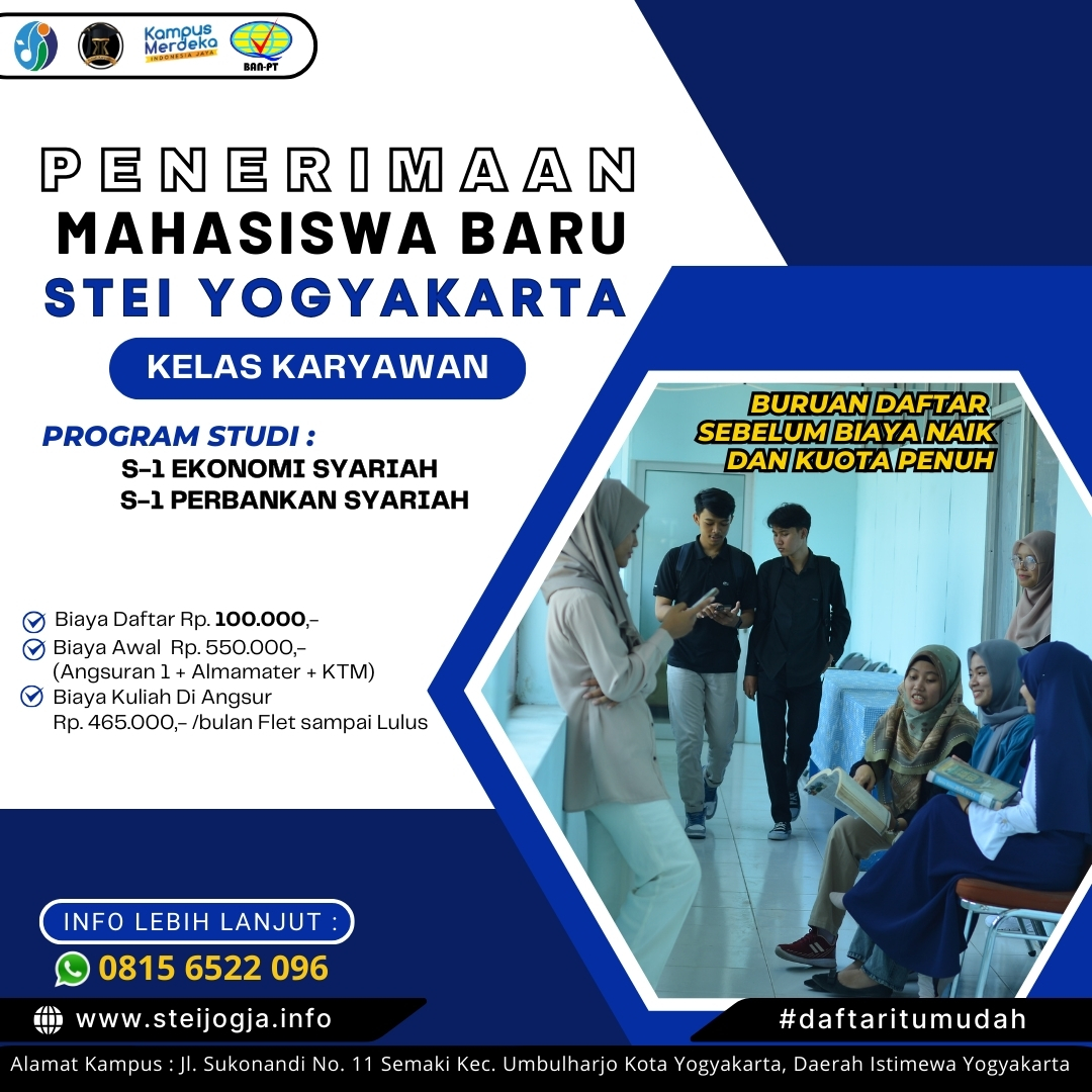 Info Kuliah Biaya Murah Kampus Ternama DI STEI Yogyakarta