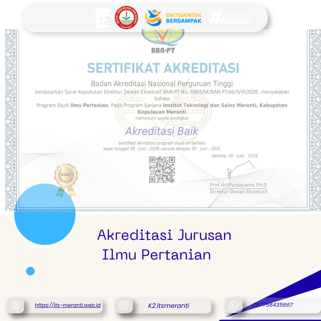 Akreditasi Jurusan Ilmu Pertanian
