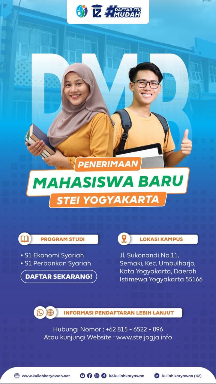 Penerimaan Mahasiswa STEI Yogyakarta di Buka Program Kelas Karyawan Promo Biaya 300rb Aja