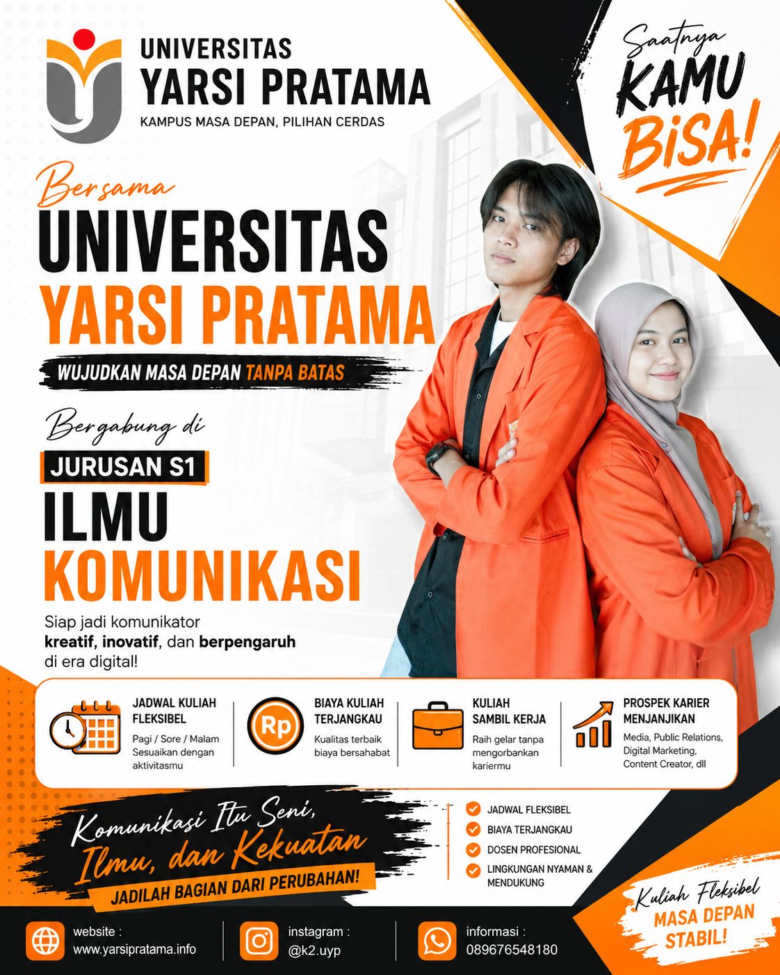 Jurusan S1 Ilmu Komunikasi Kelas Karyawan Biaya Terjangkau di Universitas Yarsi Pratama Tangerang