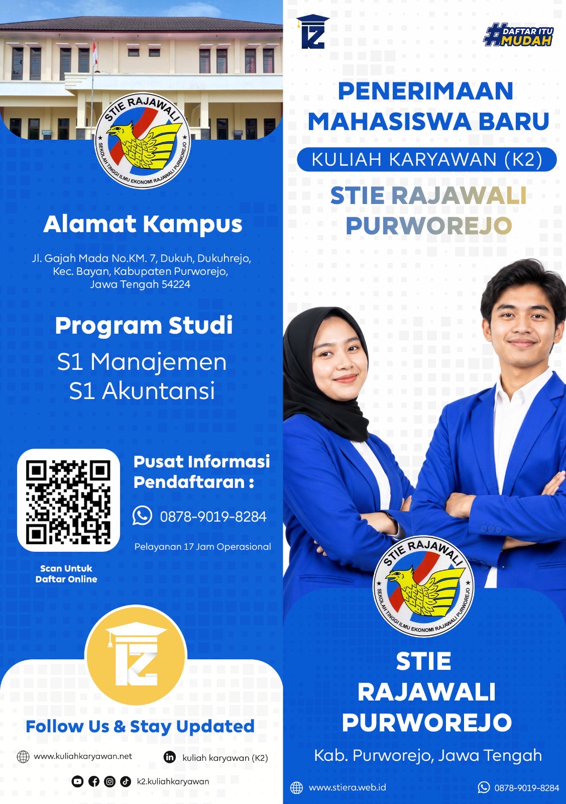 Kuliah di STIE RAJAWALI Jurusan Akuntansi spp murah bisa dicicil perbulan?!