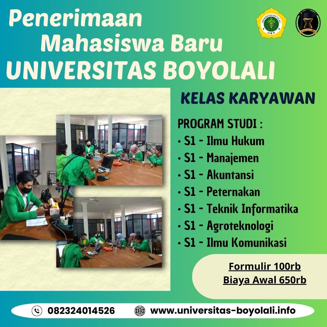 Kuliah Karyawan Di Kampus Universitas Boyolali Biaya Terjangkau