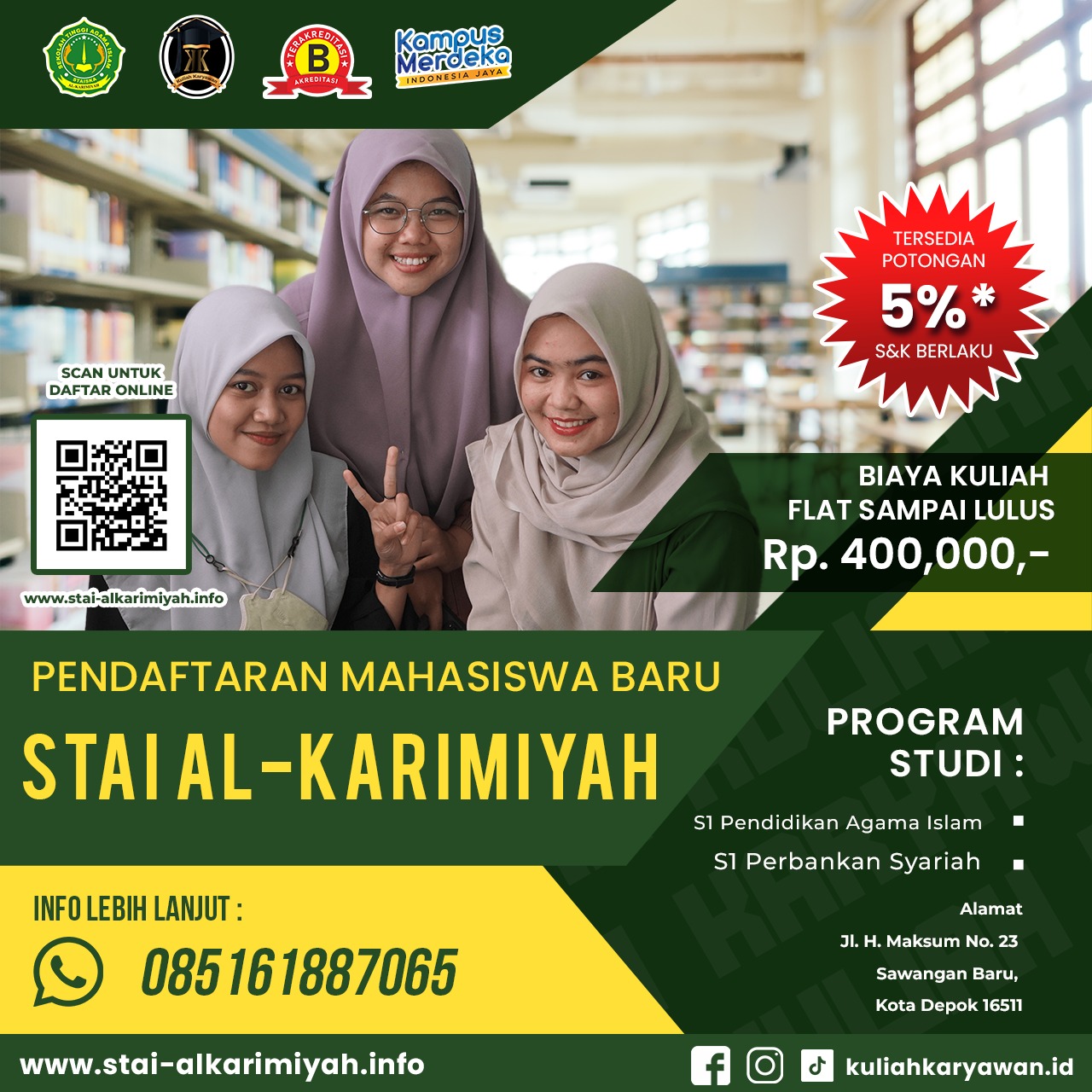 Penerimaan Mahasiswa Baru Kampus Dekat Dengan Wilayah Depok 