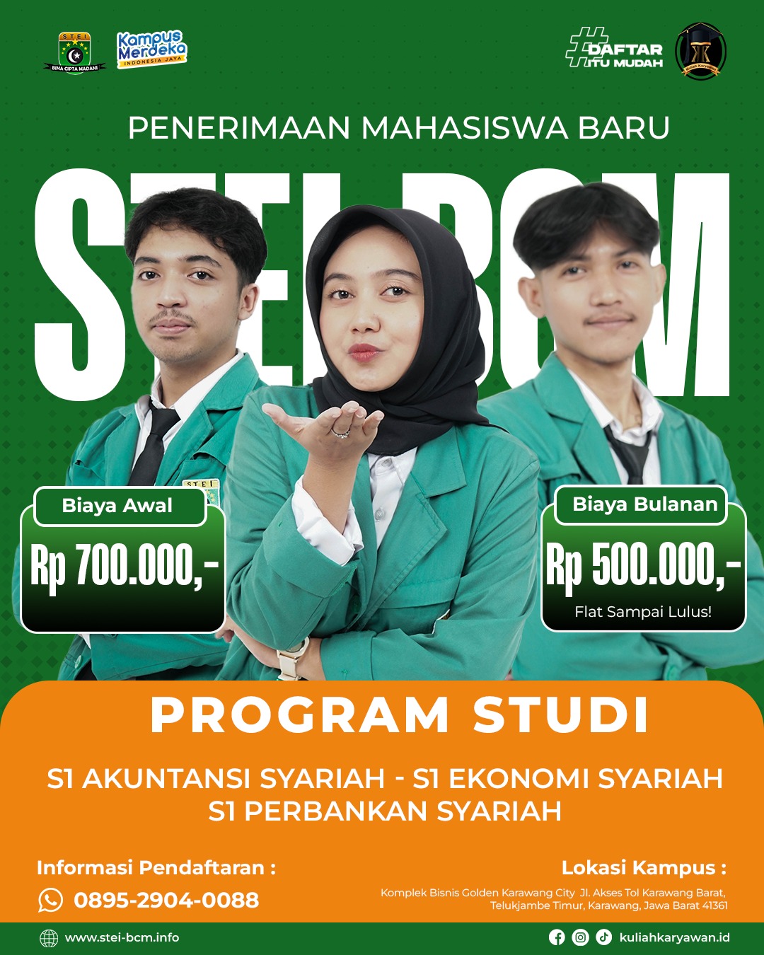 Penerimaan Mahasiswa Baru kampus STEI BCM Karawang