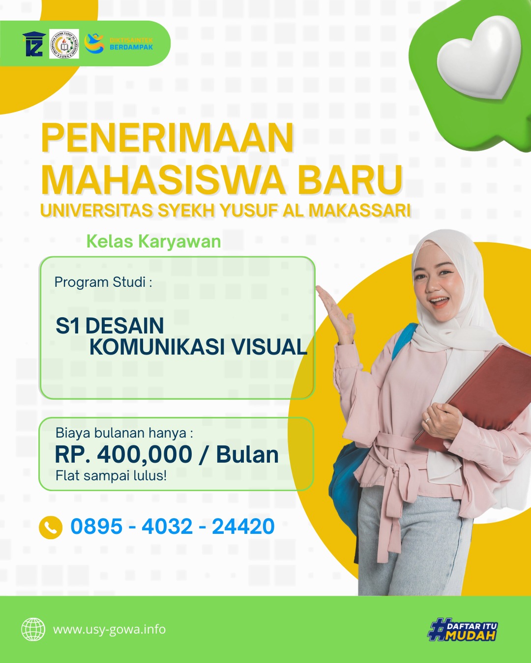Kelas Karyawan S1 Desain Komunikasi Visual Universitas Syekh Yusuf Al Makassari (USY GOWA)