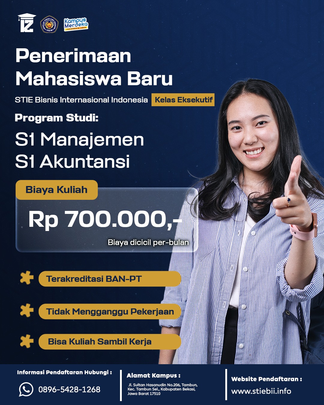 Sistem Perkuliahan Hybrid di Kampus STIE BII