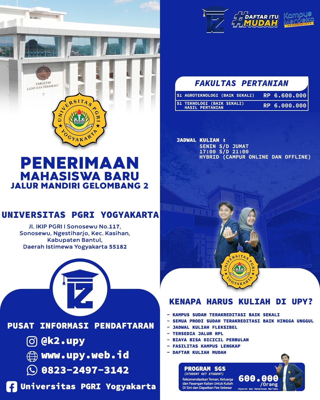 Rekomendasi Prodi Fakultas Pertanian UPY untuk Kelas Karyawan Solusi Kuliah Sambil Kerja