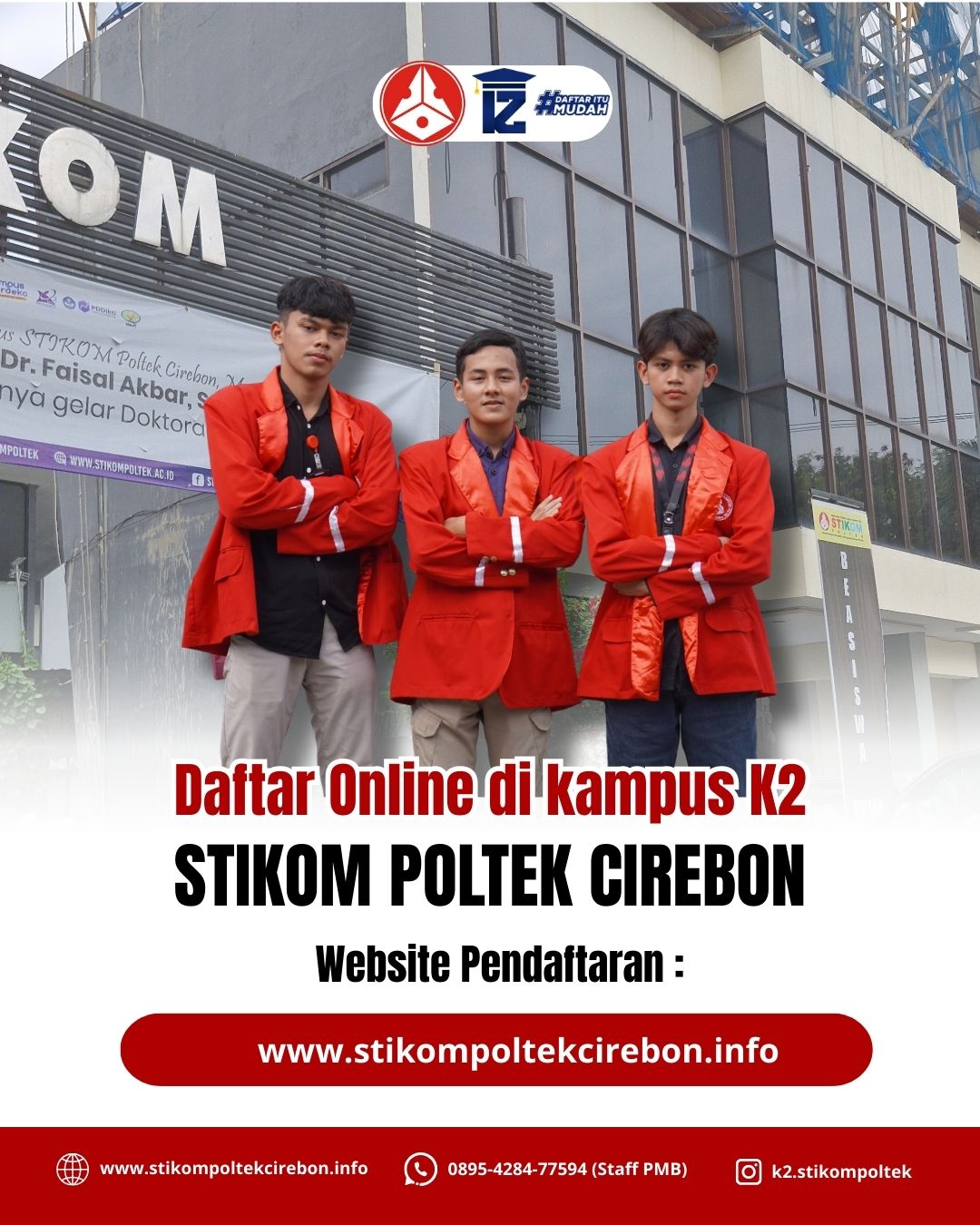 Daftar Online di kampus K2 STIKOM Poltek Cirebon