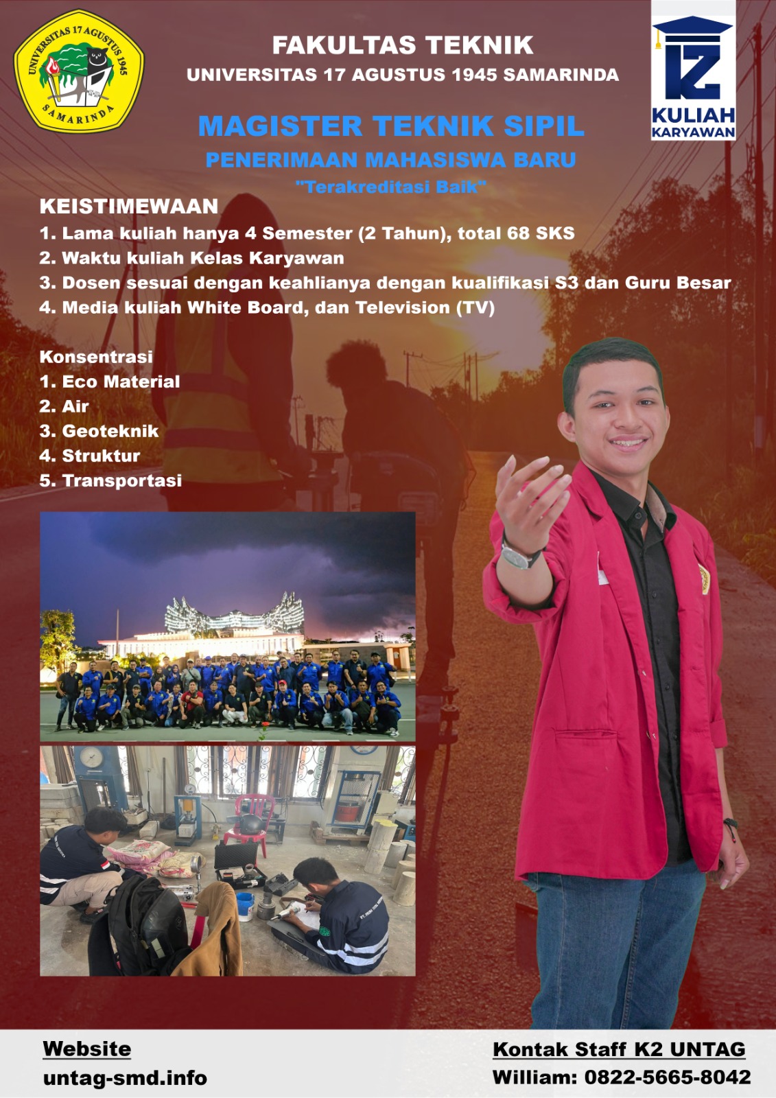 Informasi Akreditasi S2 Teknik Sipil UNTAG Samarinda