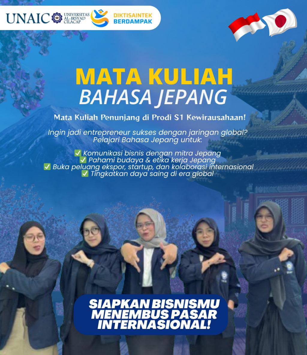 Belajar Bahasa Jepang di S1 Kewirausahaan Universitas Al Irsyad Cilacap 