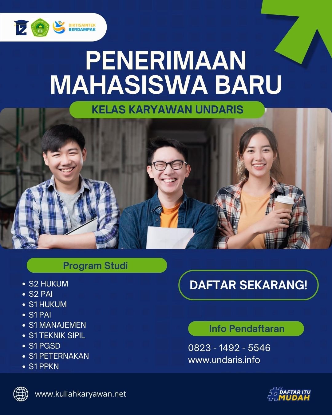 Penerimaan Mahasiswa Baru UNDARIS Semarang
