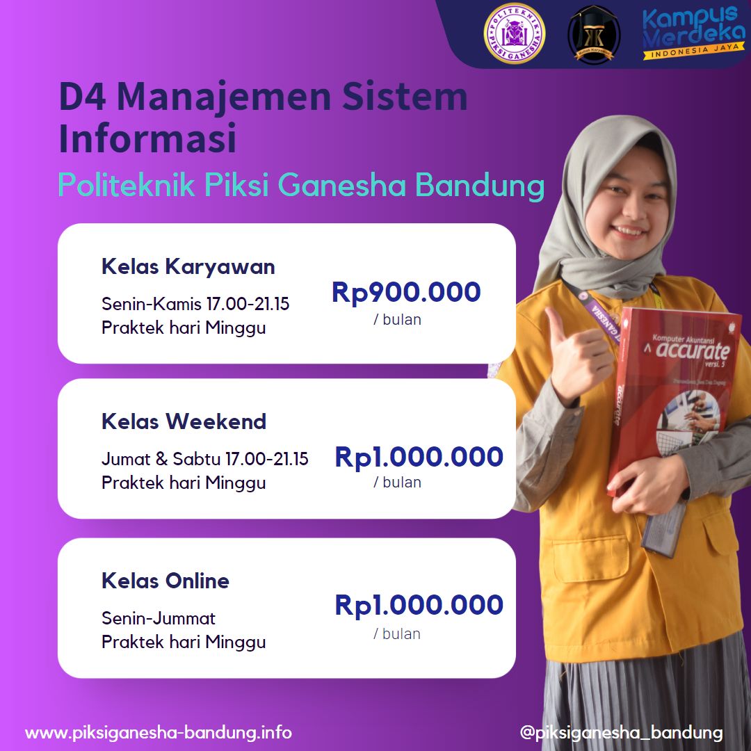Daftar Kampus D4 Manajemen Sistem Informasi di Kota Bandung