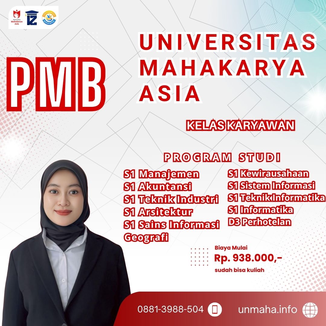 Raih Gelar S1 Manajemen di Sleman, Kuliah Karyawan (K2) Fleksibel di Universitas Mahakarya Asia
