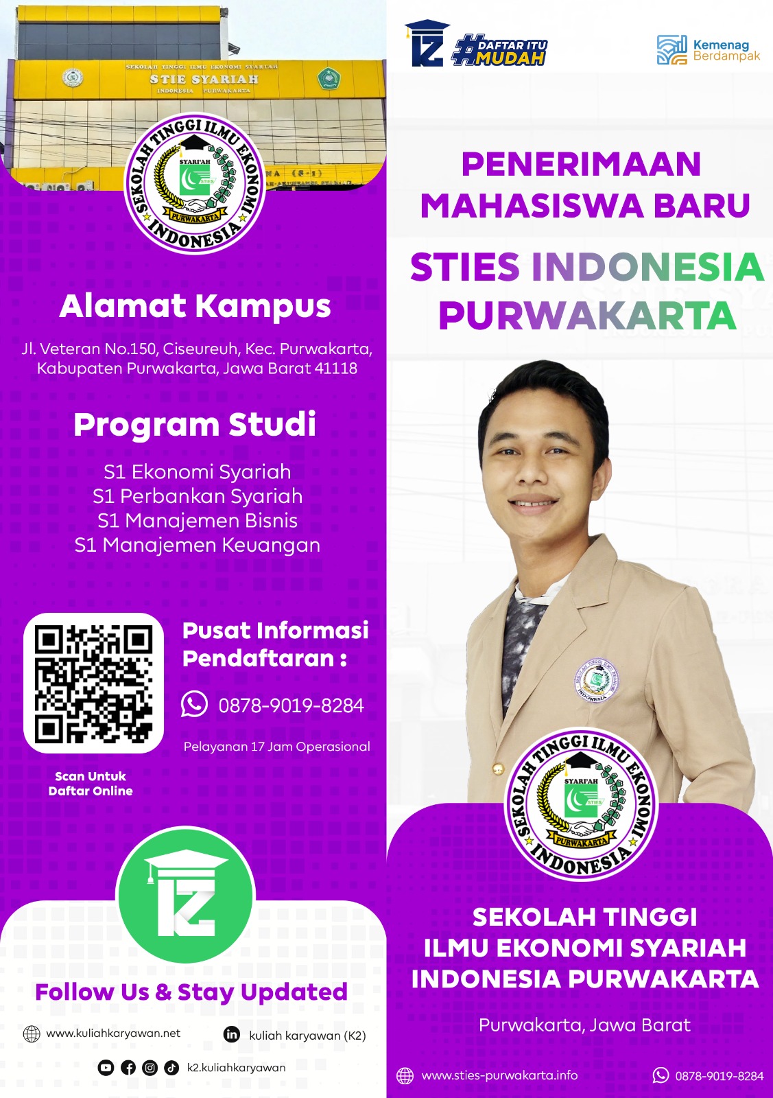 Jalur Pendaftaran Sekolah Tinggi Ilmu Ekonomi Syariah Indonesia Purwakarta