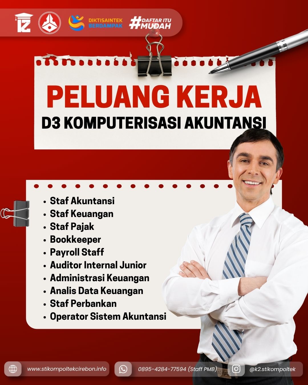 Peluang kerja D3 Komputerisasi Akuntansi STIKOM Poltek Cirebon 