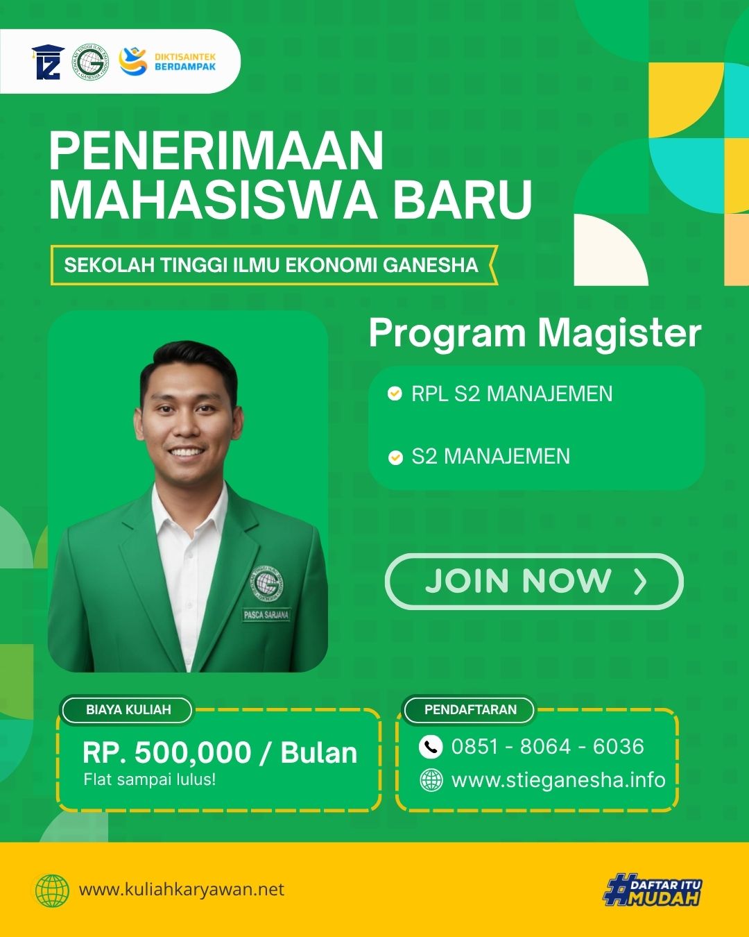 Kuliah Jurusan S2 Manajemen di Jakarta Selatan STIE Ganesha
