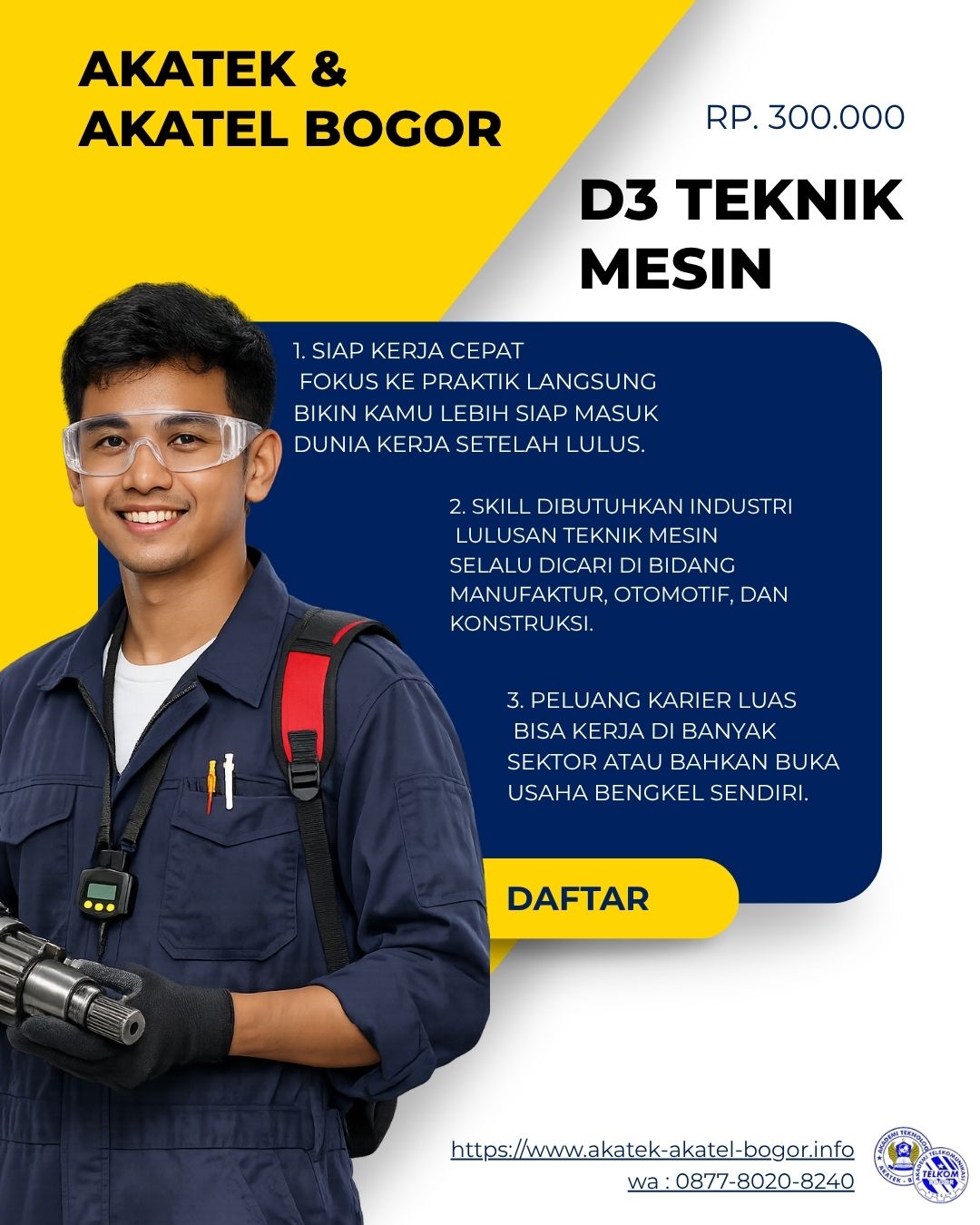 AKATEK dan AKATEL Bogor Pilihan Tepat untuk Pendidikan Vokasi