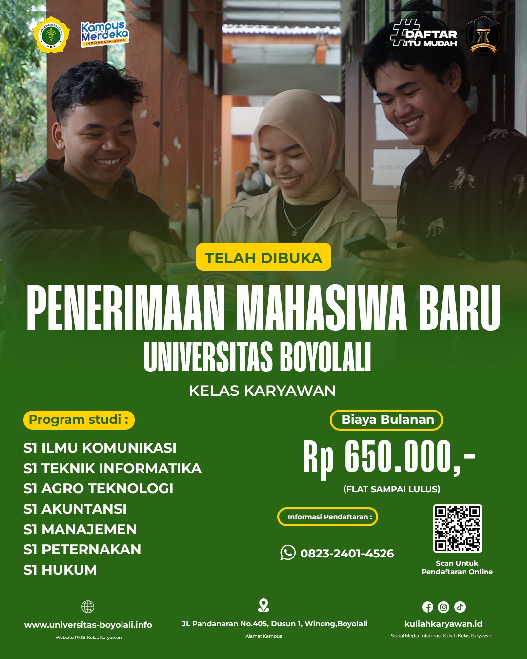 Kuliah Kelas Karyawan Kampus Universitas Boyolali 