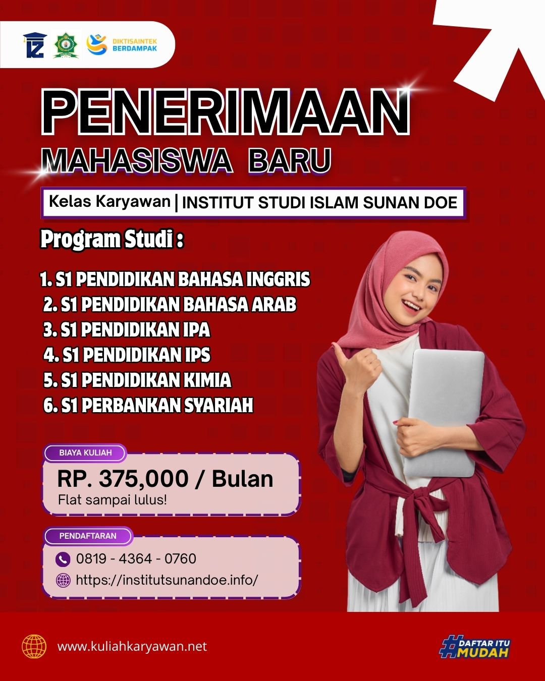 Kuliah dengan Biaya Terjangkau dan Jadwal Fleksibel di Institut Sunan Doe