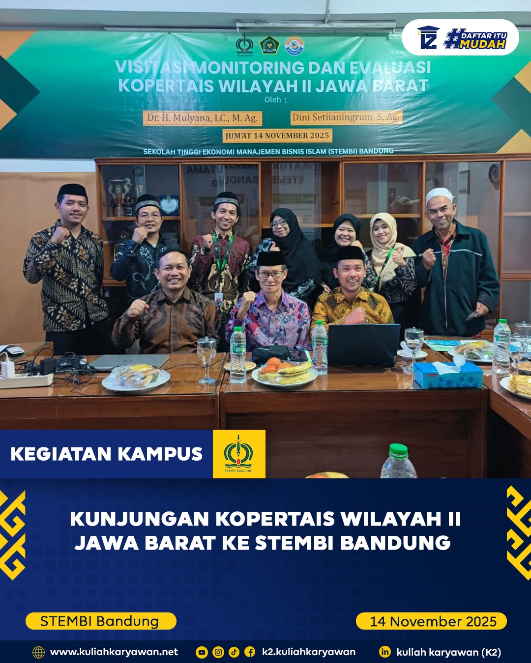 STEMBI Bandung Berkomitmen Tingkatkan Mutu Lewat Kegiatan Monev Bersama KOPERTAIS Wilayah II Jabar