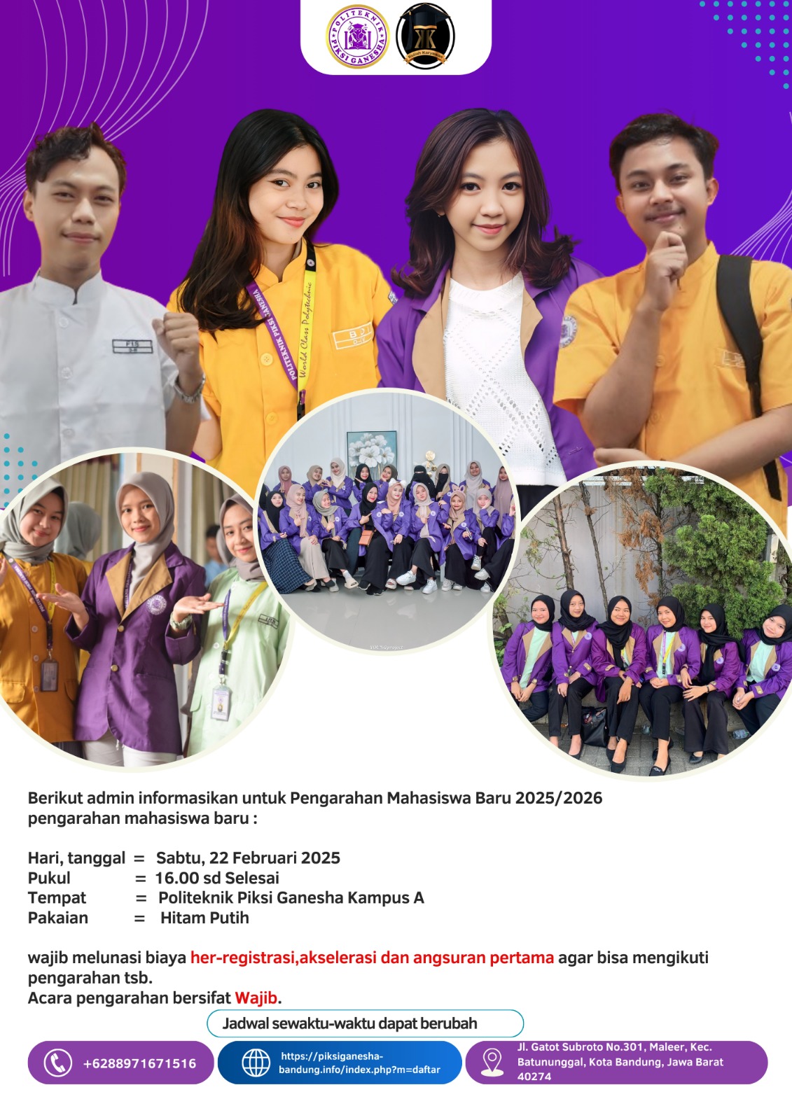 Pengarahan Mahasiswa Baru Tahun Ekstension Angkatan 2024/2025 