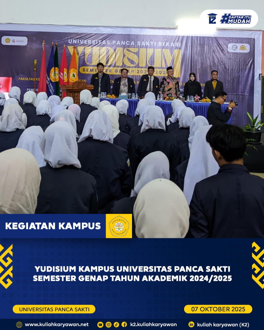 Yudisium Mahasiswa Universitas Panca Sakti Bekasi