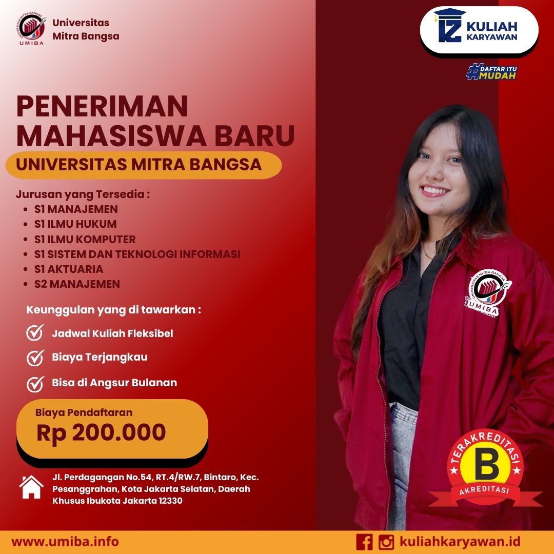Pembukaan Penerimaan Mahasiswa Baru Universitas Mitra Bangsa K2
