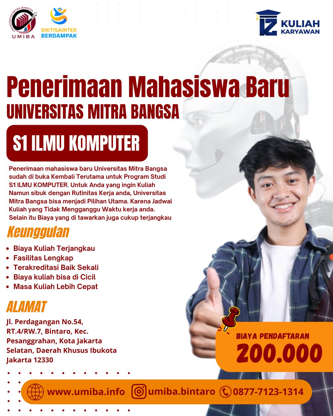 Kuliah S1 Ilmu Komputer di Universitas Mitra Bangsa 