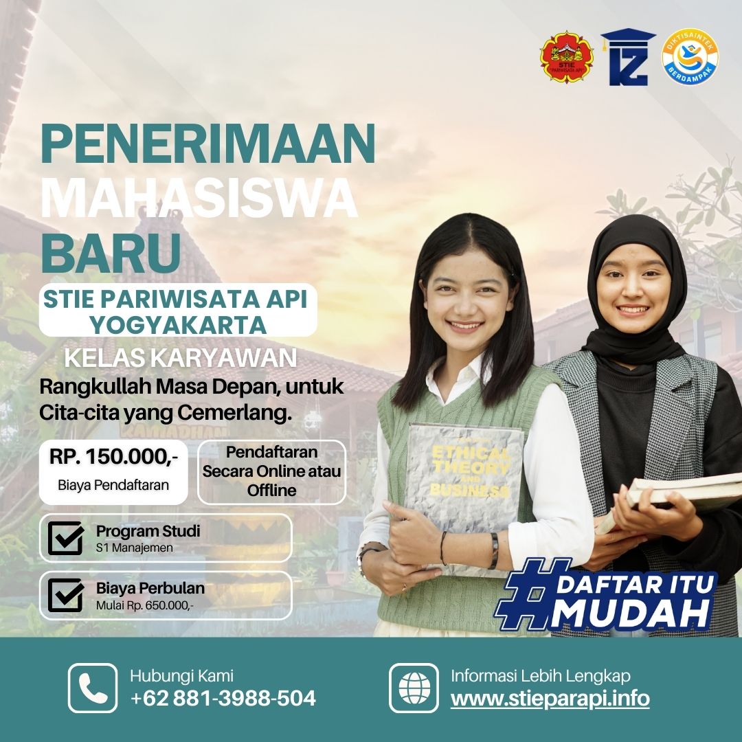 Jurusan Manajemen Pariwisata Kuliah Karyawan (K2) di Yogyakarta