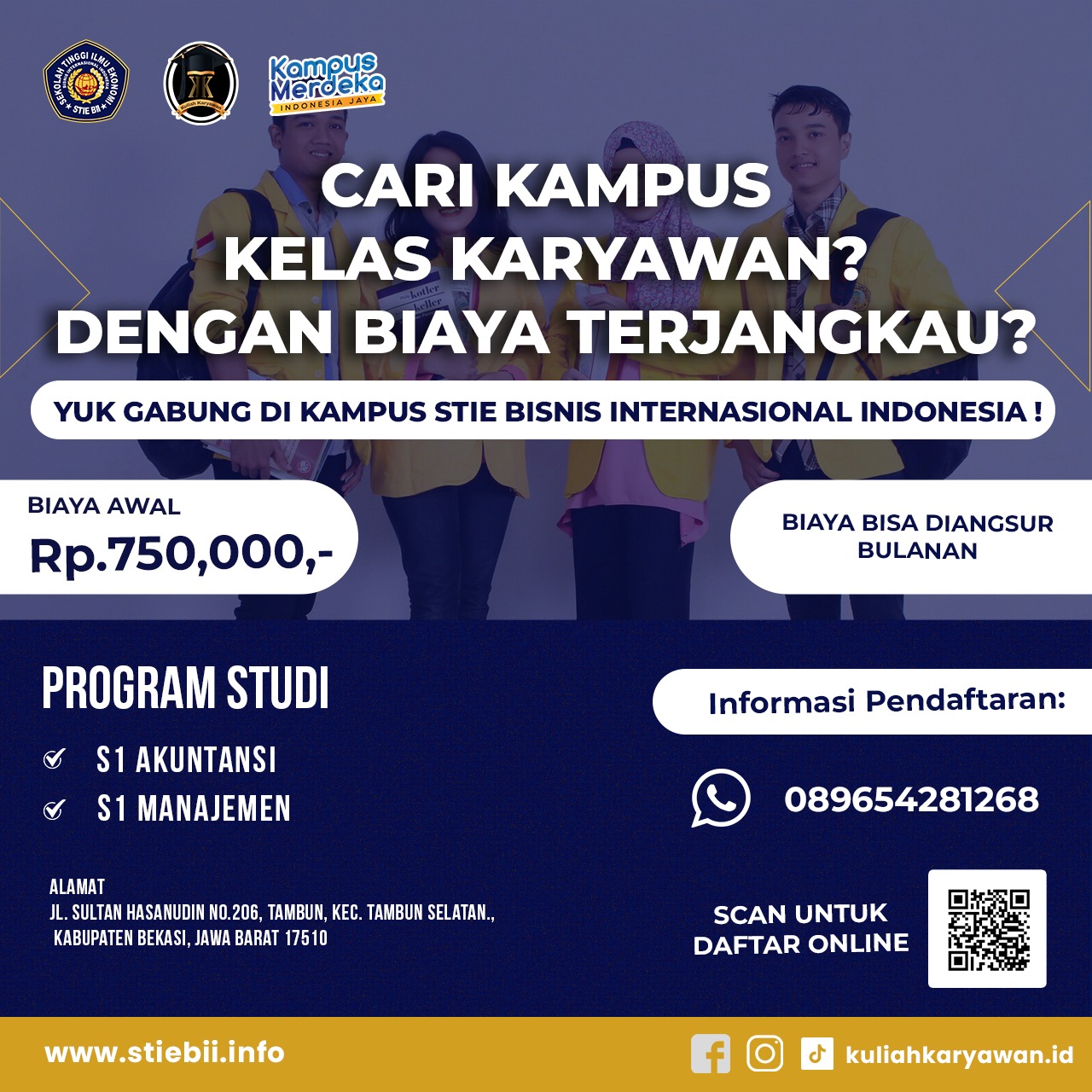 Penerimaan Mahasiswa Baru Sekolah Tinggi Ilmu Ekonomi Bisnis Internasional Tambun