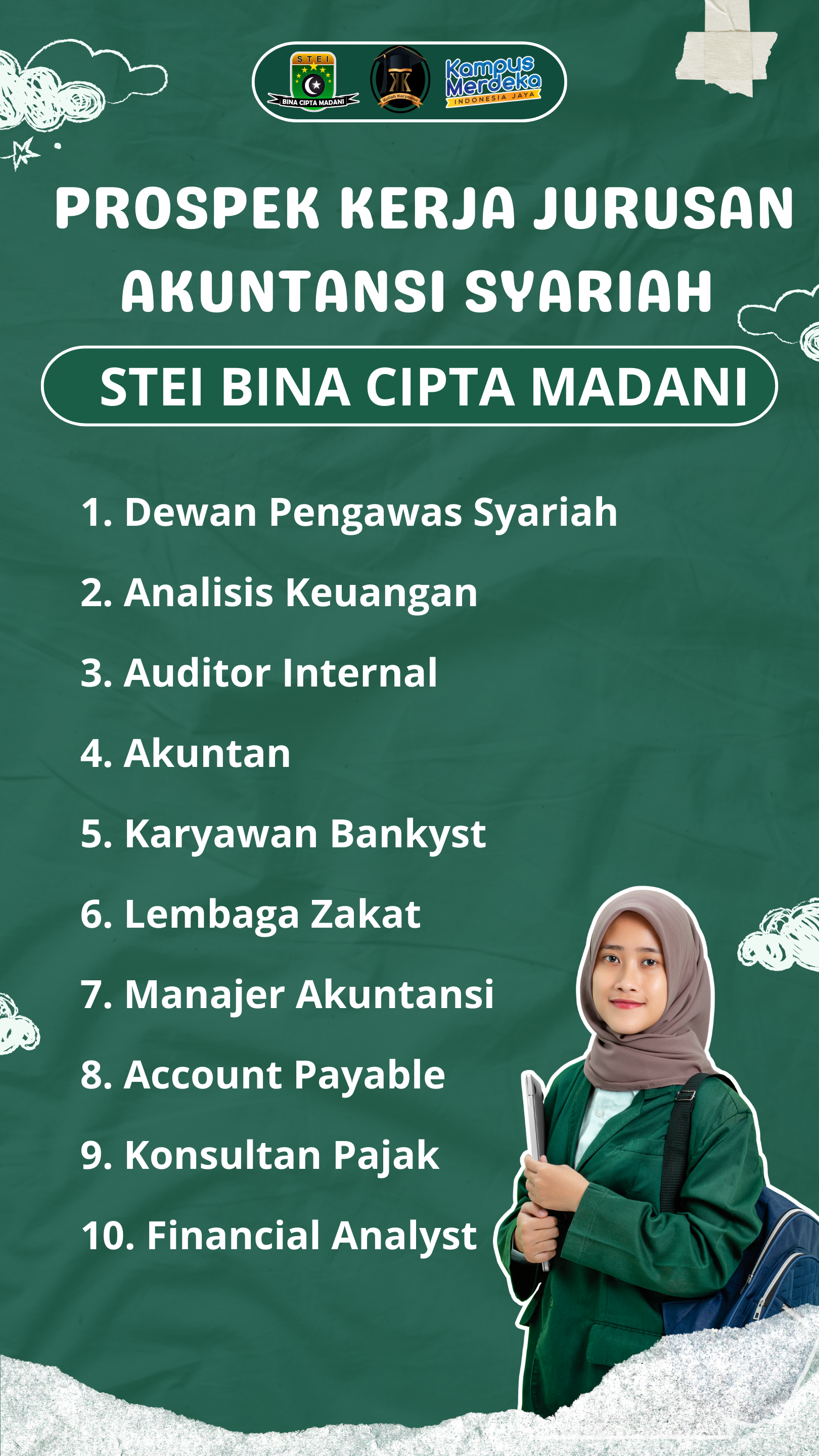 Prospek kerja jurusan Akuntansi Syariah STEI Bina Cipta Madani