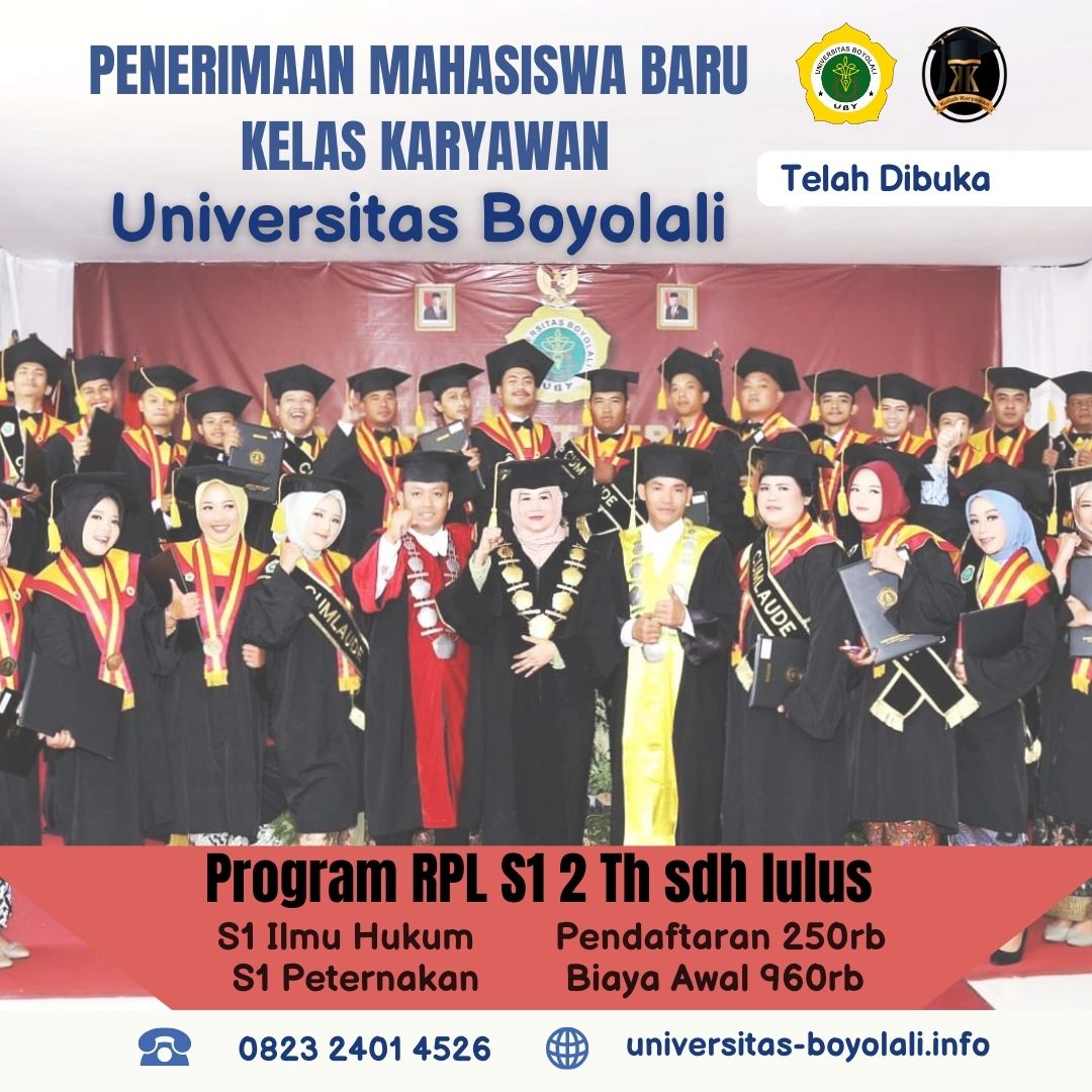 Informasi Biaya Kelas Karyawan RPL S1 di Universitas Boyolali
