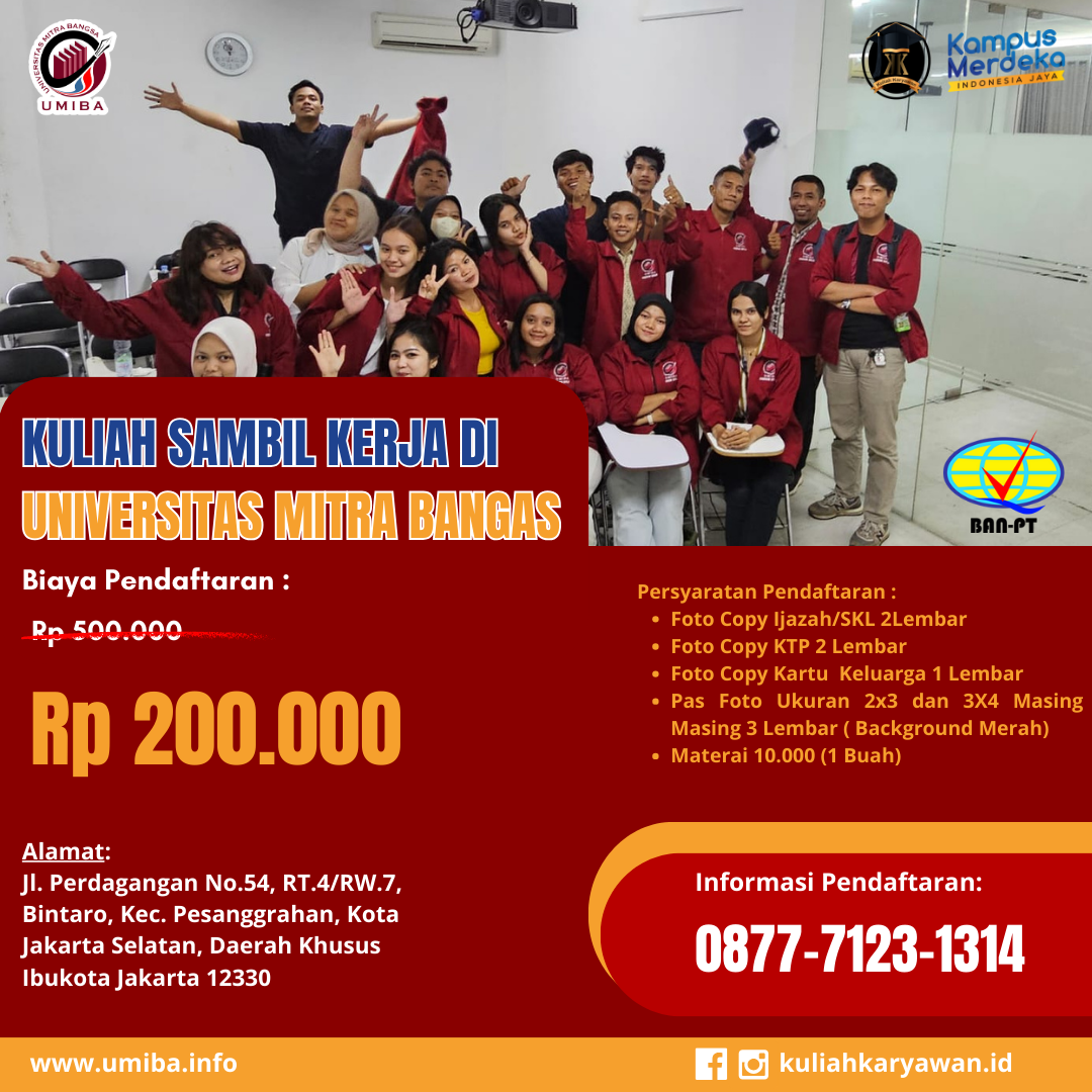 Kuliah S1 Manajemen Universitas Mitra Bangsa K2