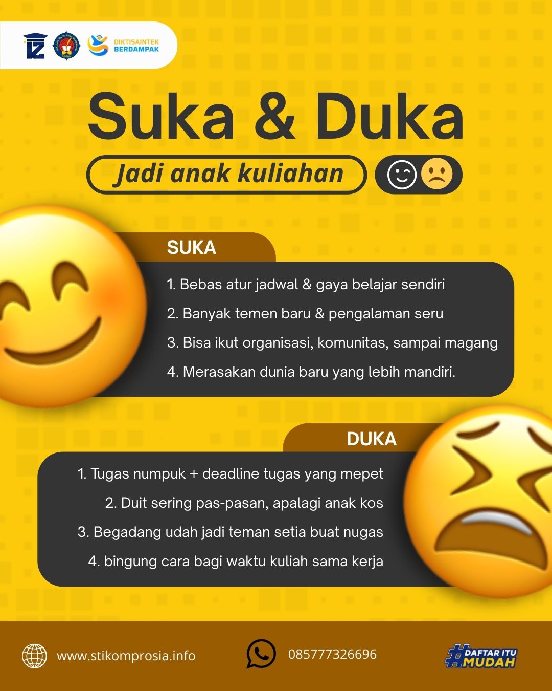 Suka dan Duka Jadi Mahasiswa S1 Ilmu Komunikasi di STIKOM PROSIA Jakarta