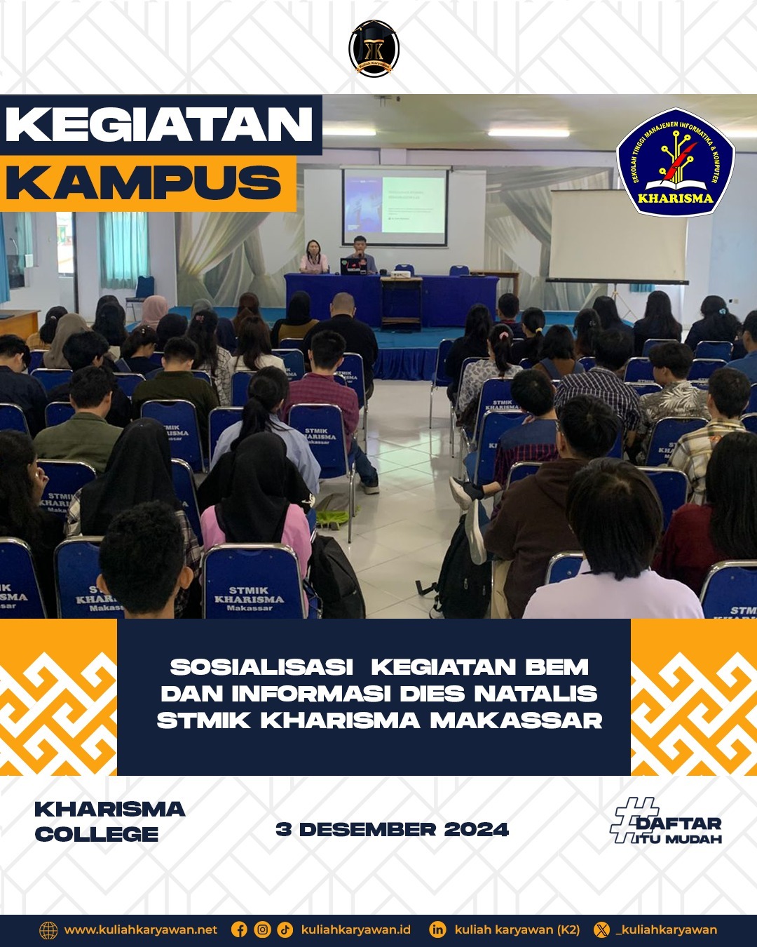 Alamat Kampus STMIK Kharisma Makassar dan Info Pendaftaran Mahasiswa Baru