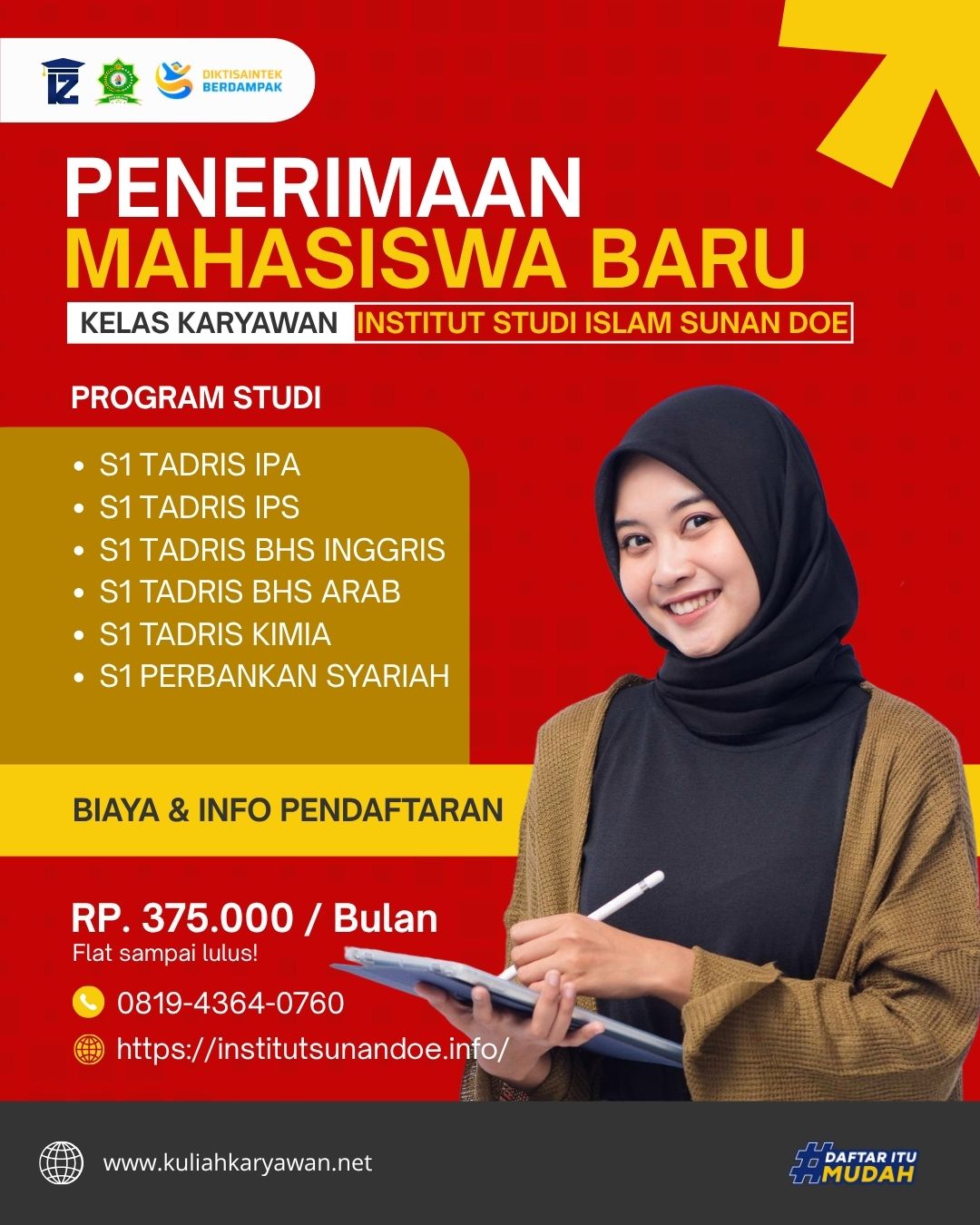 Kuliah dengan Biaya Kuliah terjangkau di Lombok Institut Studi Islam Sunan Doe