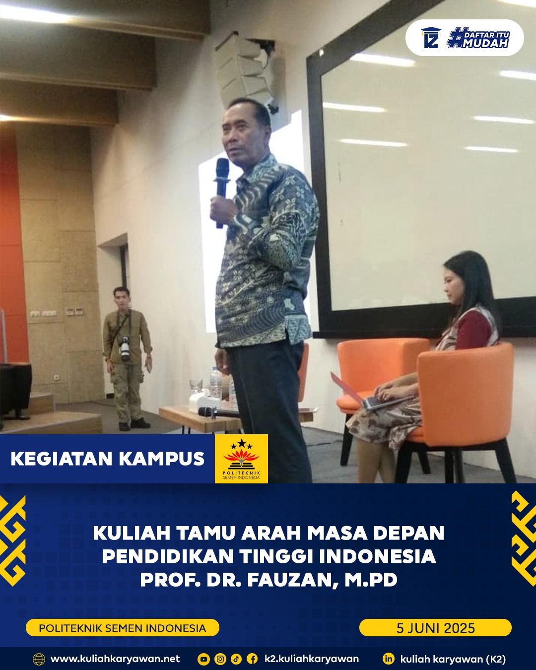 Kuliah Tamu Bersama Pak Wamen 