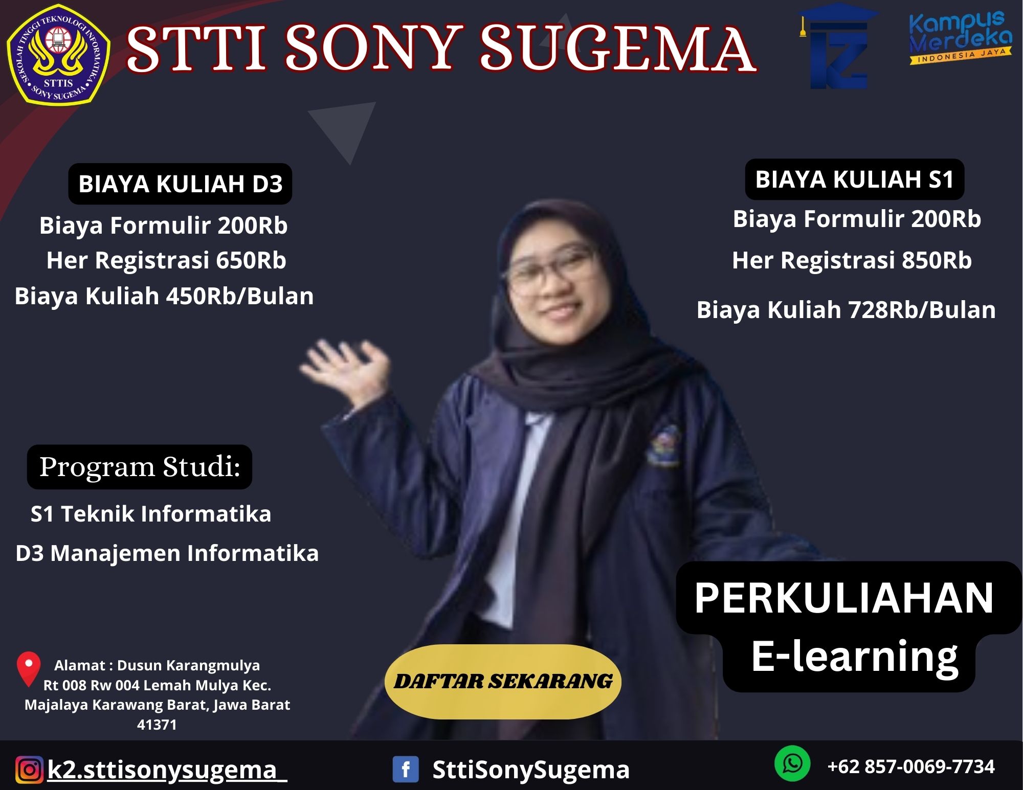 Biaya Kuliah STTI Sony Sugema Karawang