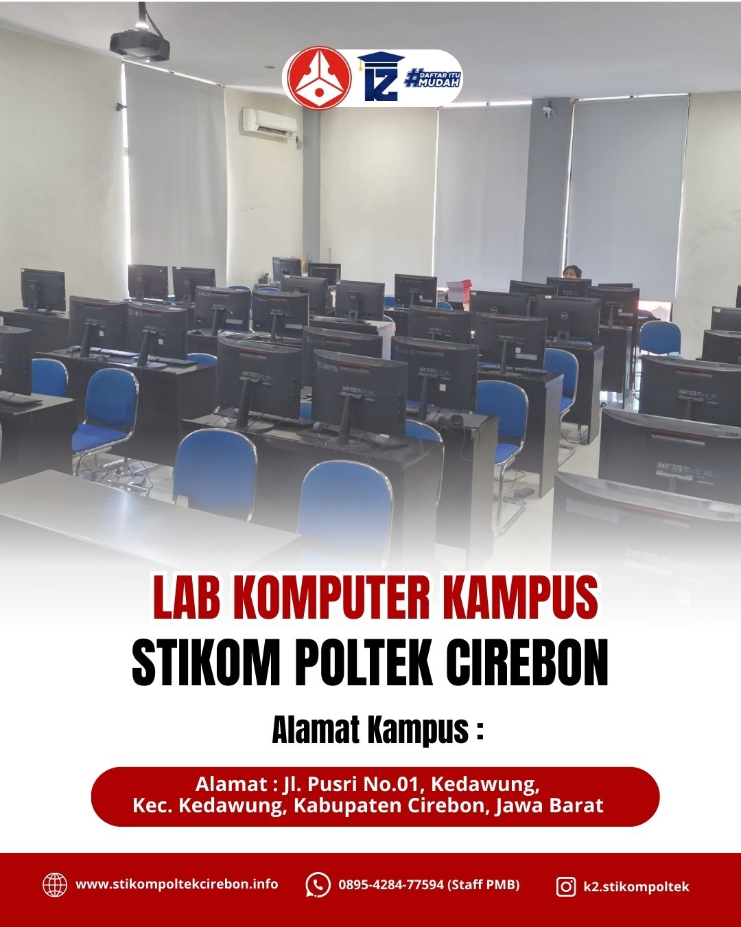 LAB Komputer kampus STIKOM Poltek Cirebon