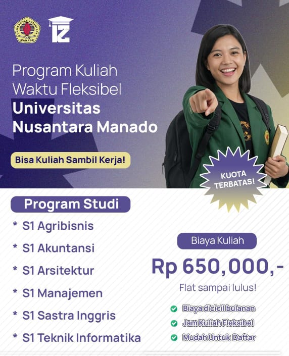Mari jo Kuliah di Universitas Nusantara Manado